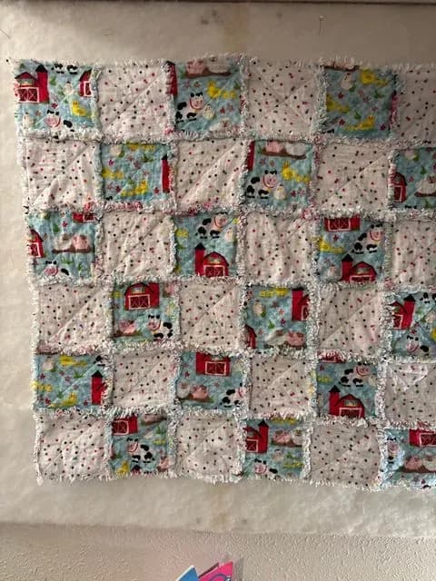Quick Baby Rag Quilt
