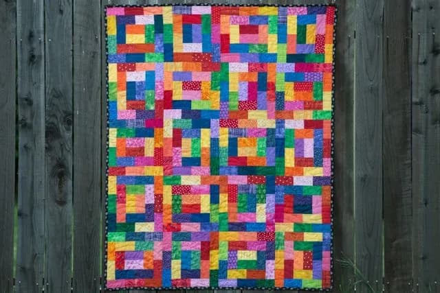 Rainbow Potato Chip Quilt