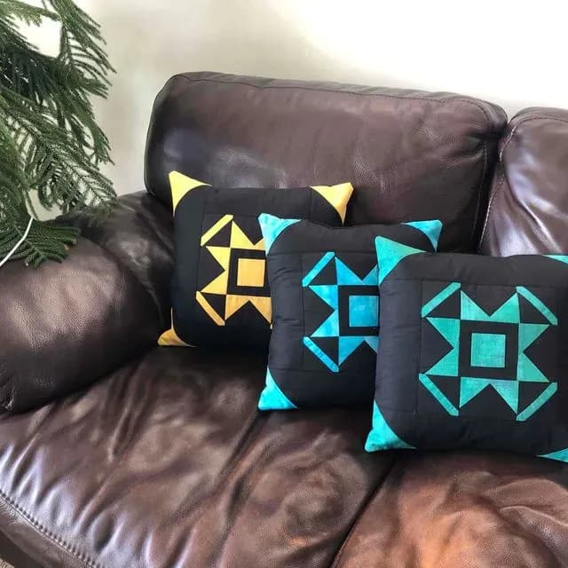 New Years Star Pillows