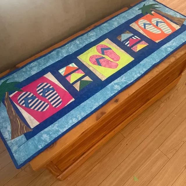 A Day At The Beach Table Runner