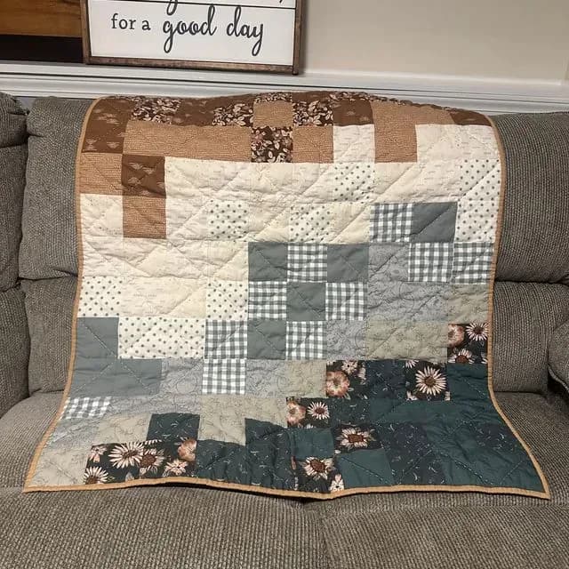 Checkered Baby Quilt 2025