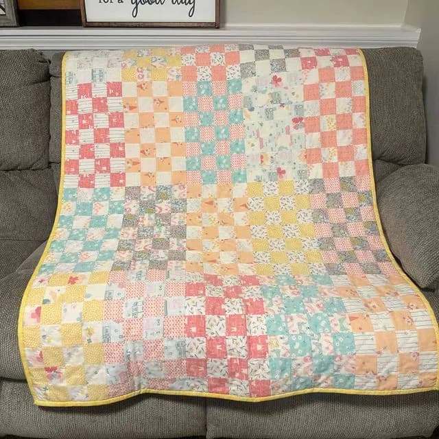Maggie Pearl Baby Girl Quilt - 2025