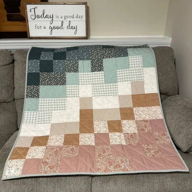Checkered Baby Quilt 2025