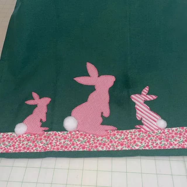 Bunny tea towel