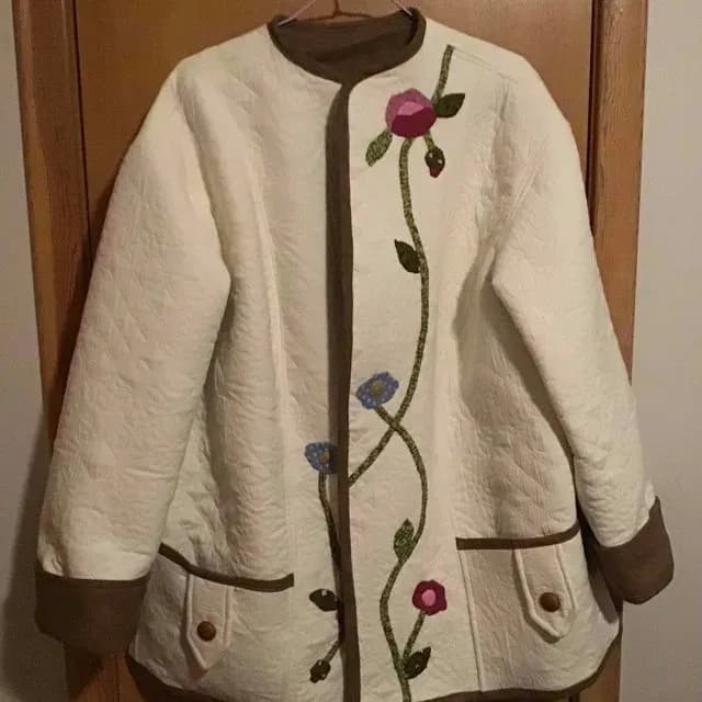 Appliqué Cozy Coat