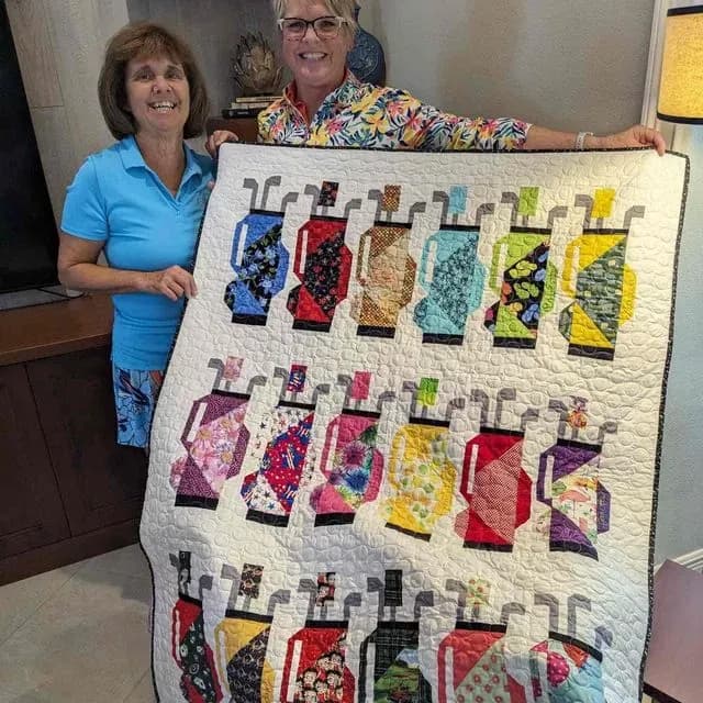 Kathy Sutyak’s golf quilt