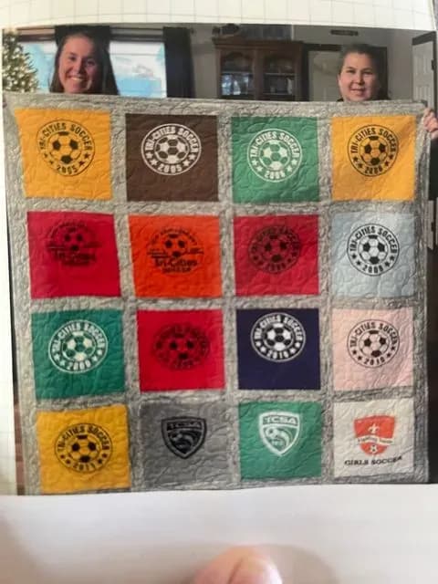 Katie’s Soccer T-shirt Quilt