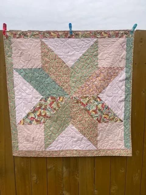 Eliza’s Lone Star Crib Quilt