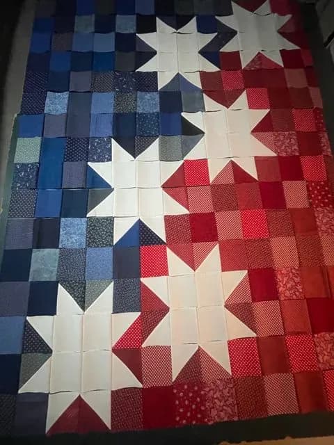 Red, White (Stars) And Blue