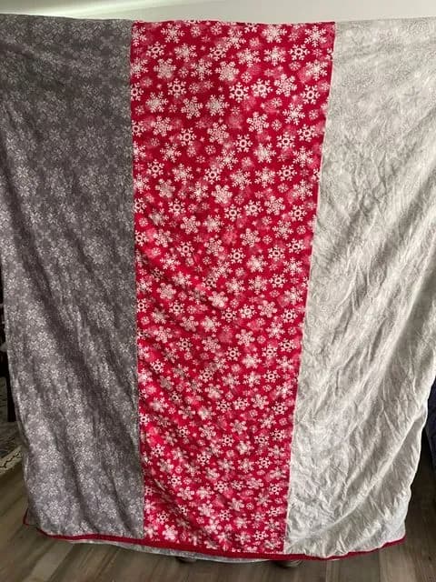 Fleece And Flannel Cuddle Quilt