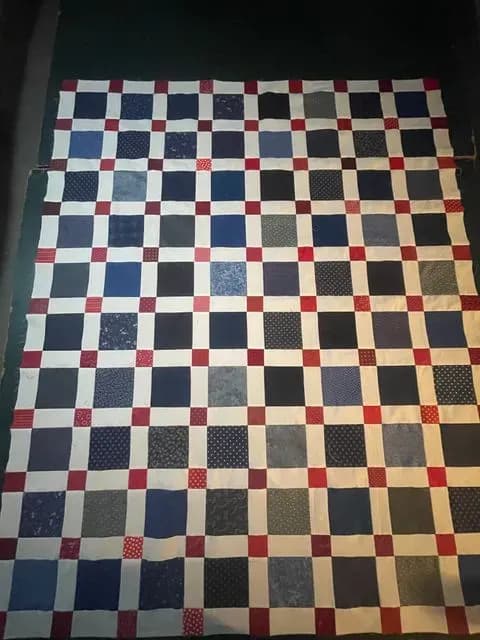 Super Simple Red White And Blue Squares