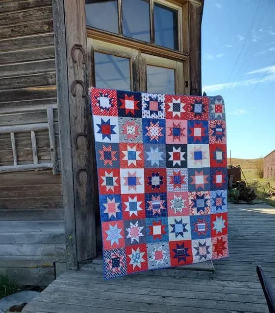 Patriotic Star Block Swap