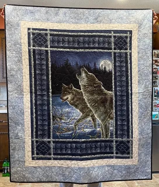 Wolf Quilt For My Brother