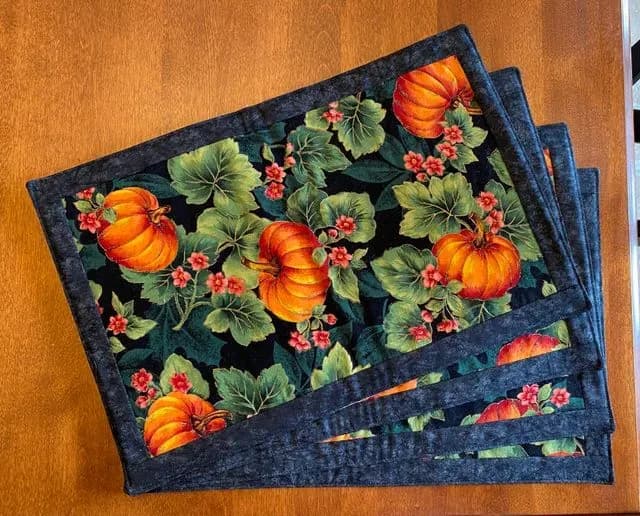 Pumpkin placemats