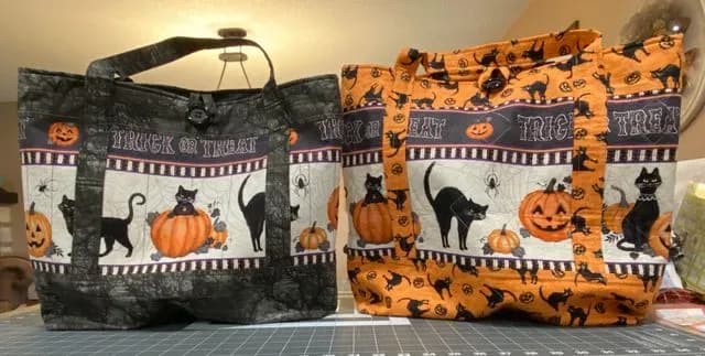 Halloween tote bags