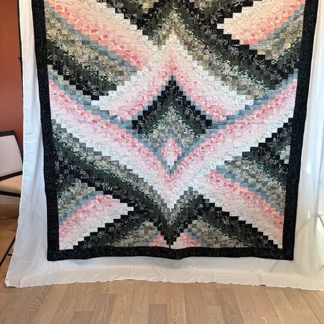 Pink and Gray swirl