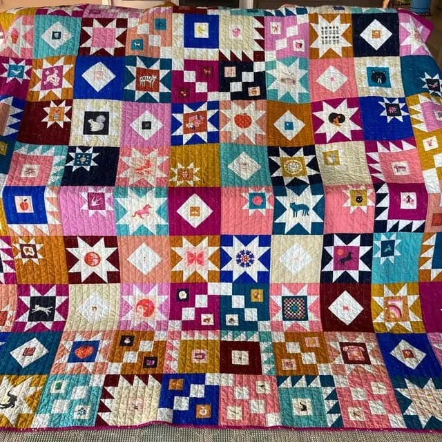 Ruby Star 10 Year Quilt