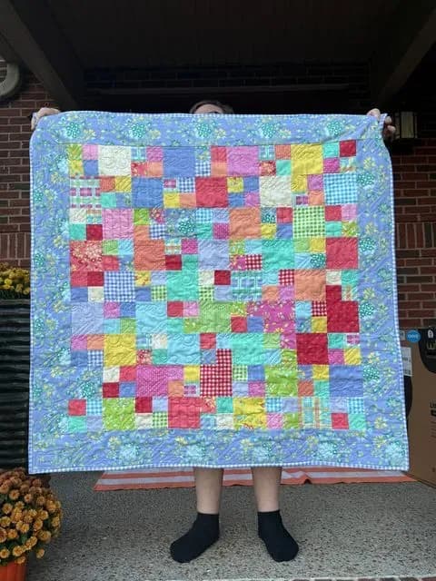 Baby Four Patch Crib Quilt