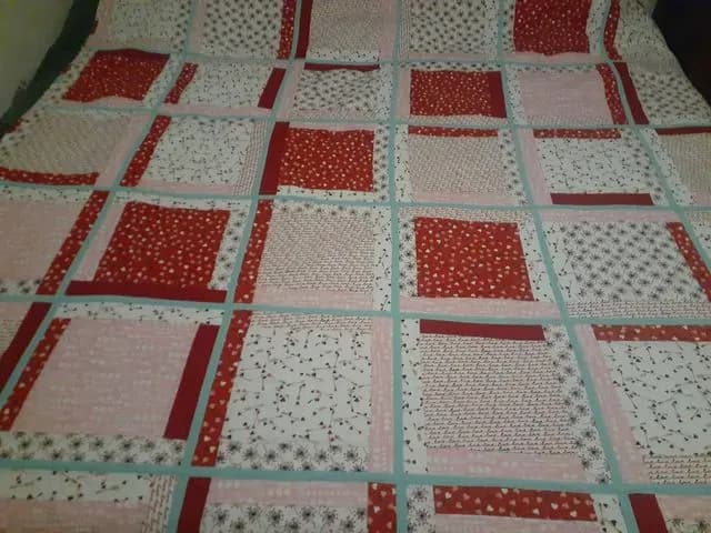 Valentine's FMQ Practice Quilt