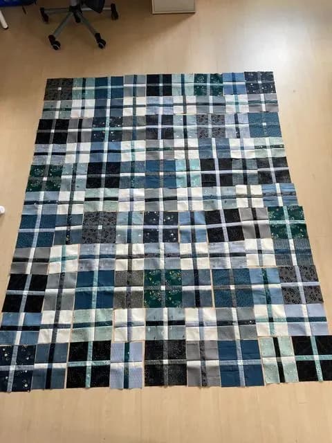 Mini Plaid-ish Blue