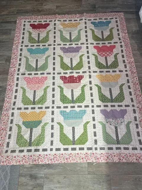 Stitched Tulips