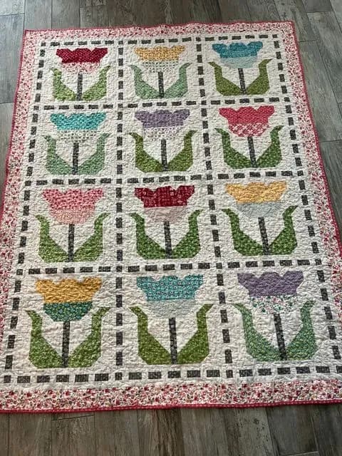 Stitched Tulips