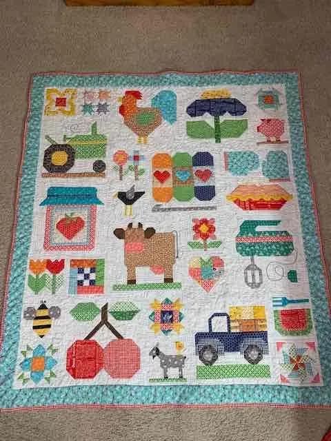 076 Farm Girl Sampler