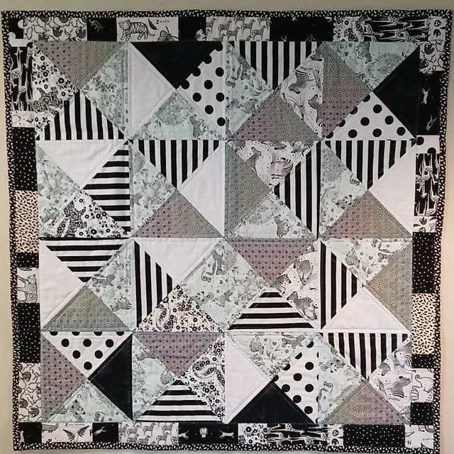 Blk & Wht Animal Quilt