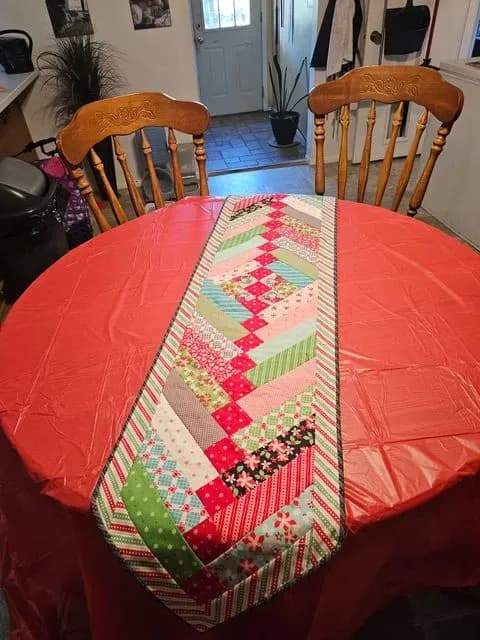 Kitty Christmas Table Runner