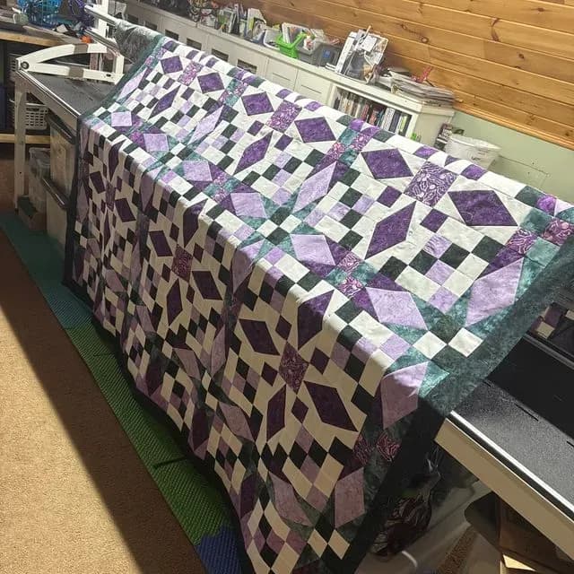 Purple Green Quilt Charli’s Quilt