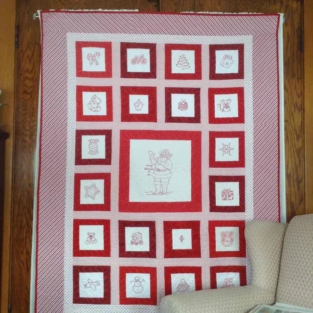 Christmas Red work
