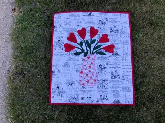Valentine Charm Table Topper/ Runner