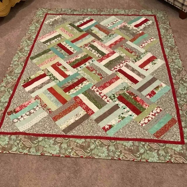 Christmas Strip Quilt