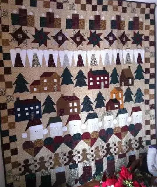 Thoughts Of Christmas Row Quilt