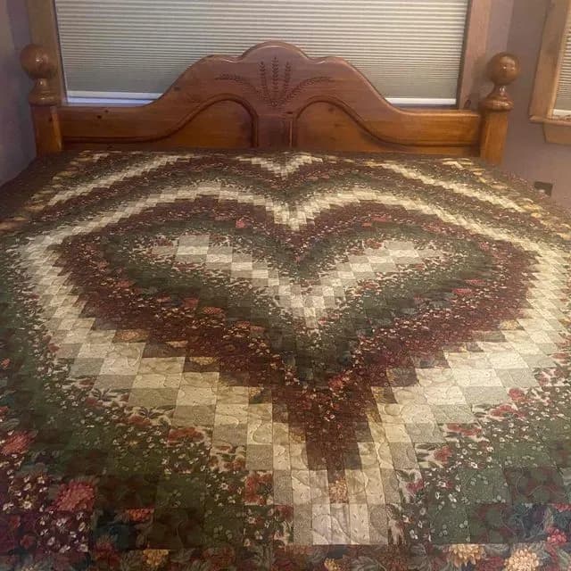 Bargello Heart