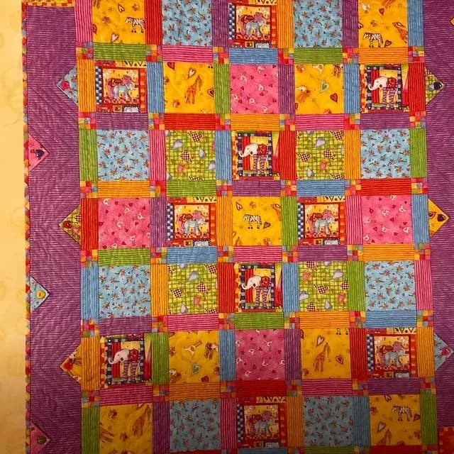 Animal Crazee Baby Quilt
