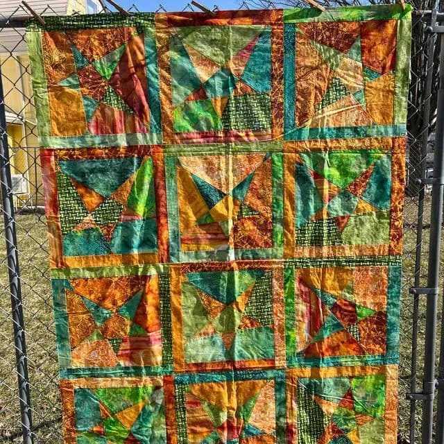 Dancing Stars, Green And Orange Version