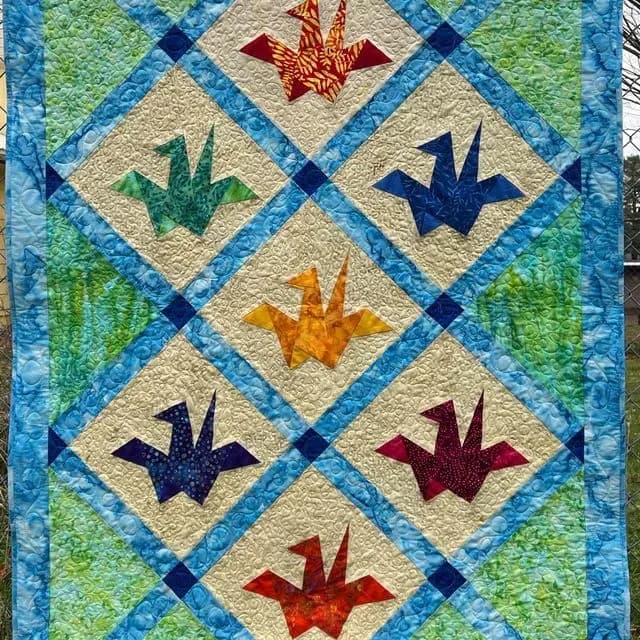 Origami Crane Quilt