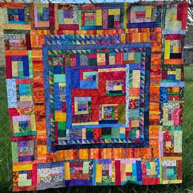 Improv Medallion Quilt
