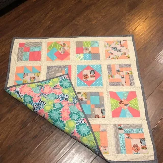 Sampler Block Baby Mat