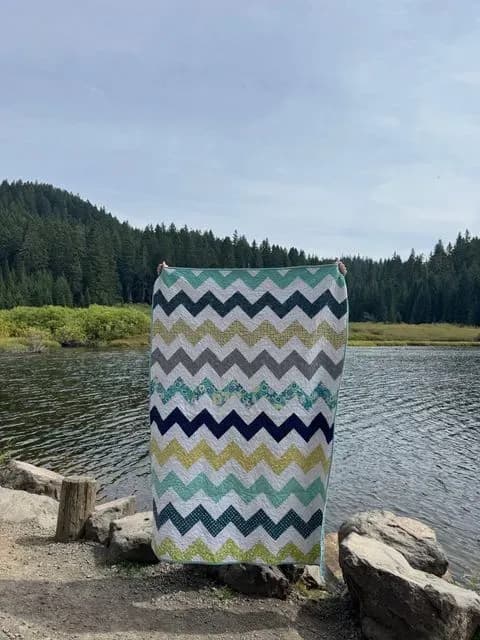 Teally Green Chevron
