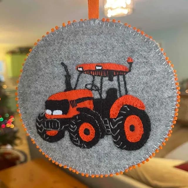 Wool Appliqué Ornaments