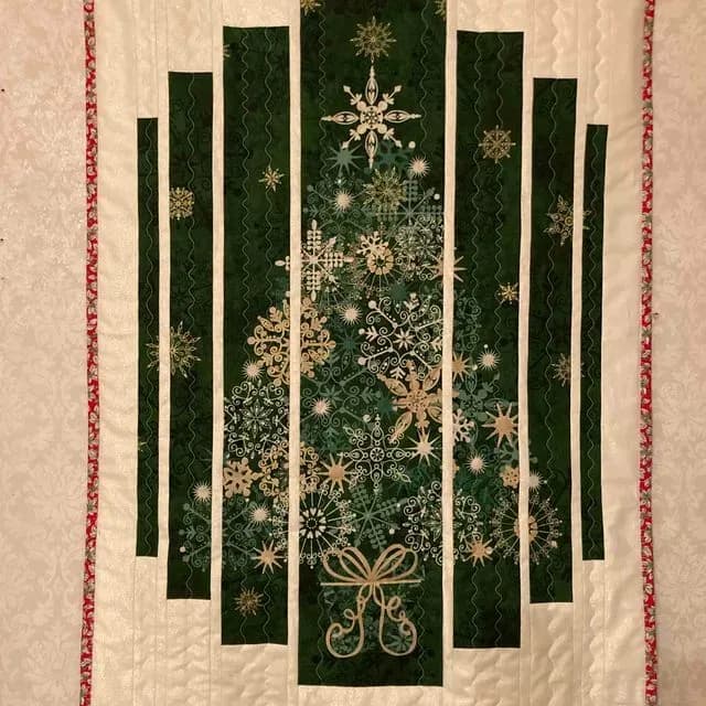 Green Christmas Panel