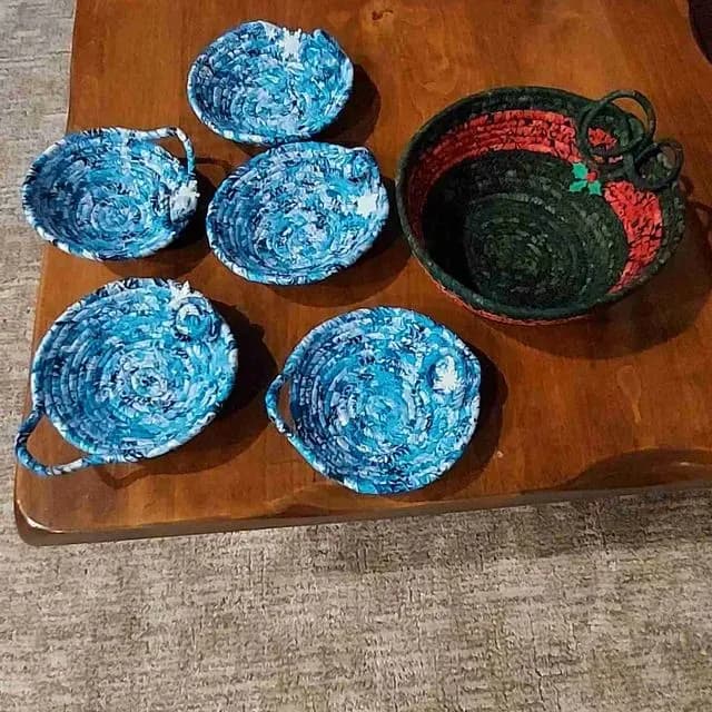 Christmas Rope Bowls