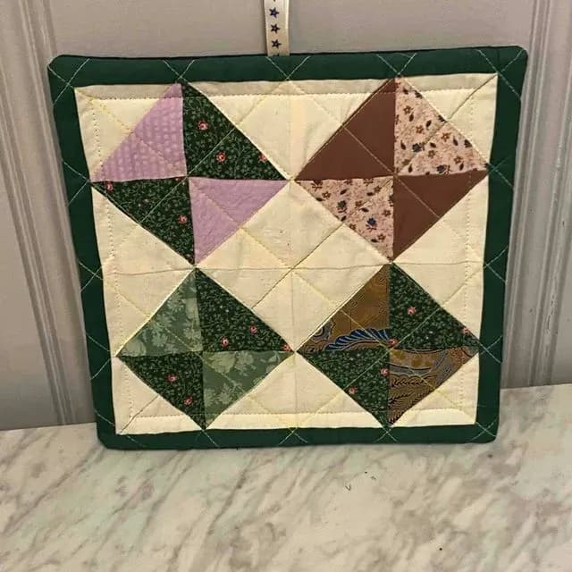 Potholders Made From Leftover Quilt Blocks