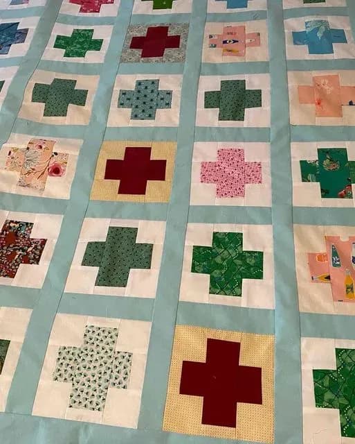 Plus Quilt Variation