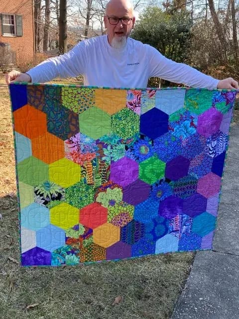 Mod Hexie Quilt