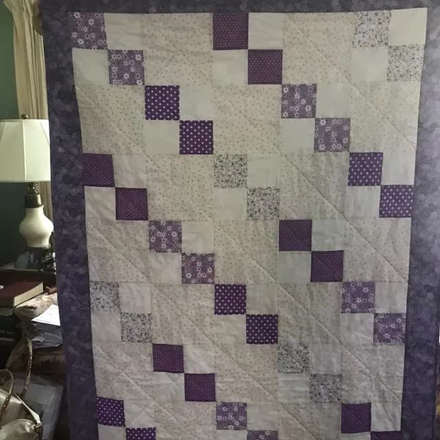 Purples And White Charity Quilt