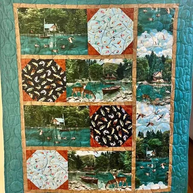 Fishing Cabin Quilt