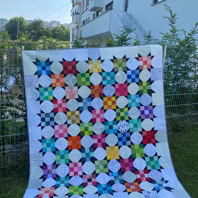 Nine Patch & Snowball Quilt